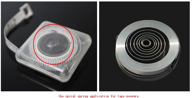 the spiral spring application for tape measure